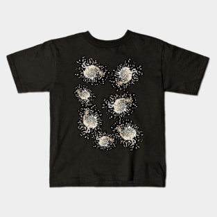 Fuzzy Ostrich Chick Print Kids T-Shirt